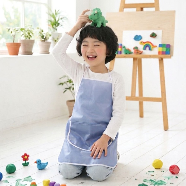 스퀘어라인 어린이 요리 놀이 미술가운앞치마 5color