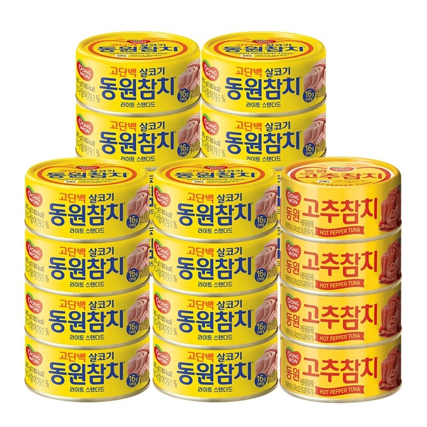 라이트스탠다드 85g*16캔+고추참치 85g*4캔