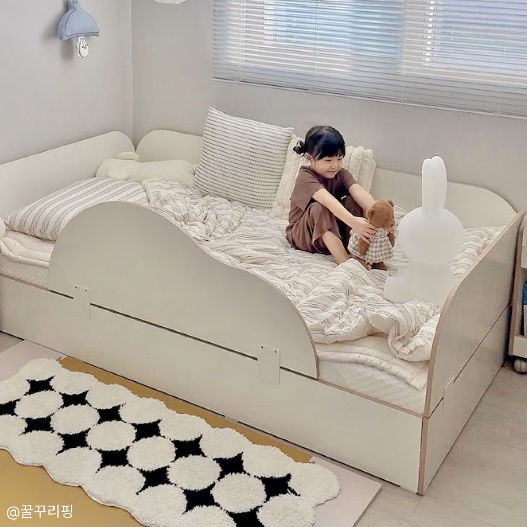 쉬어 Swieo 로코 데이베드 어린이 저상형 침대 프레임 (안전가드 증정)