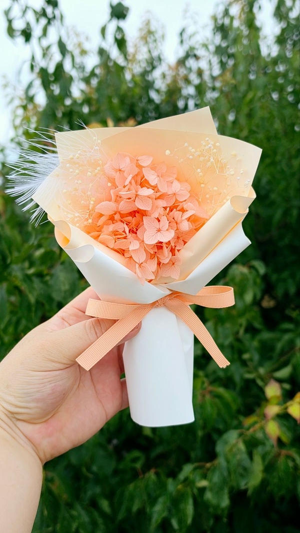 수국 미니꽃다발 프리저브드 납골당 봉한당 꾸미기 보존화 천일화 말린꽃 시들지않는꽃 단체선물