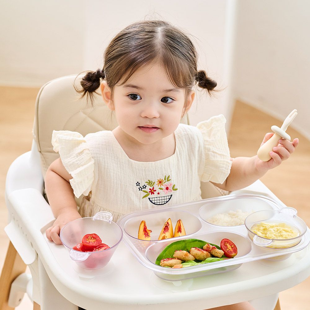 퍼기 에코젠 퓨어 디바이더 이유식 유아 식판 + 국그릇 세트