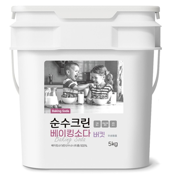 베이킹소다 5kg버킷 1개 대용량 안전한 천연세제