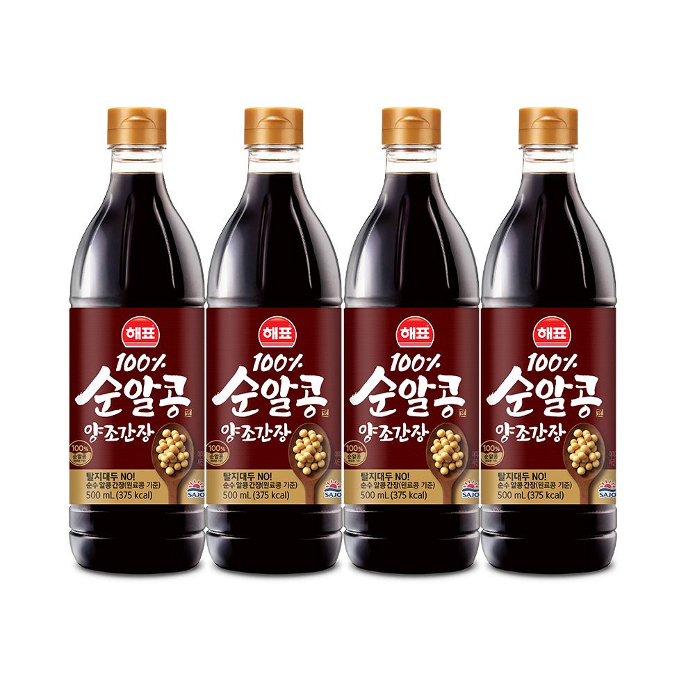 순알콩 양조간장 500ml*4개/6개 가격 비교 사조대림 순알콩 양조간장 500ml*4개/6개
