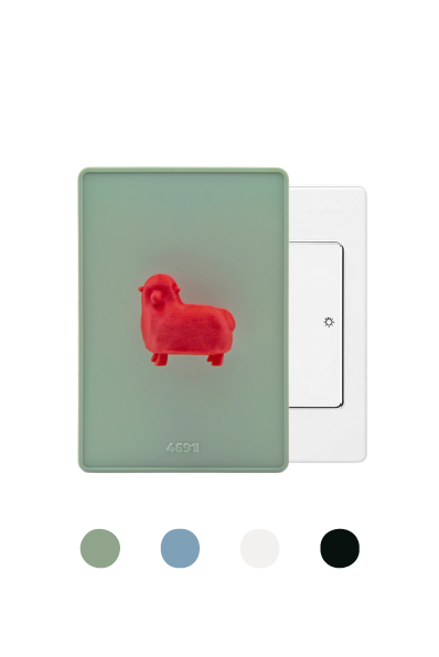 4691프로젝트 Red Sheep Ed 붉은 양 스위치 커버 1구 4color