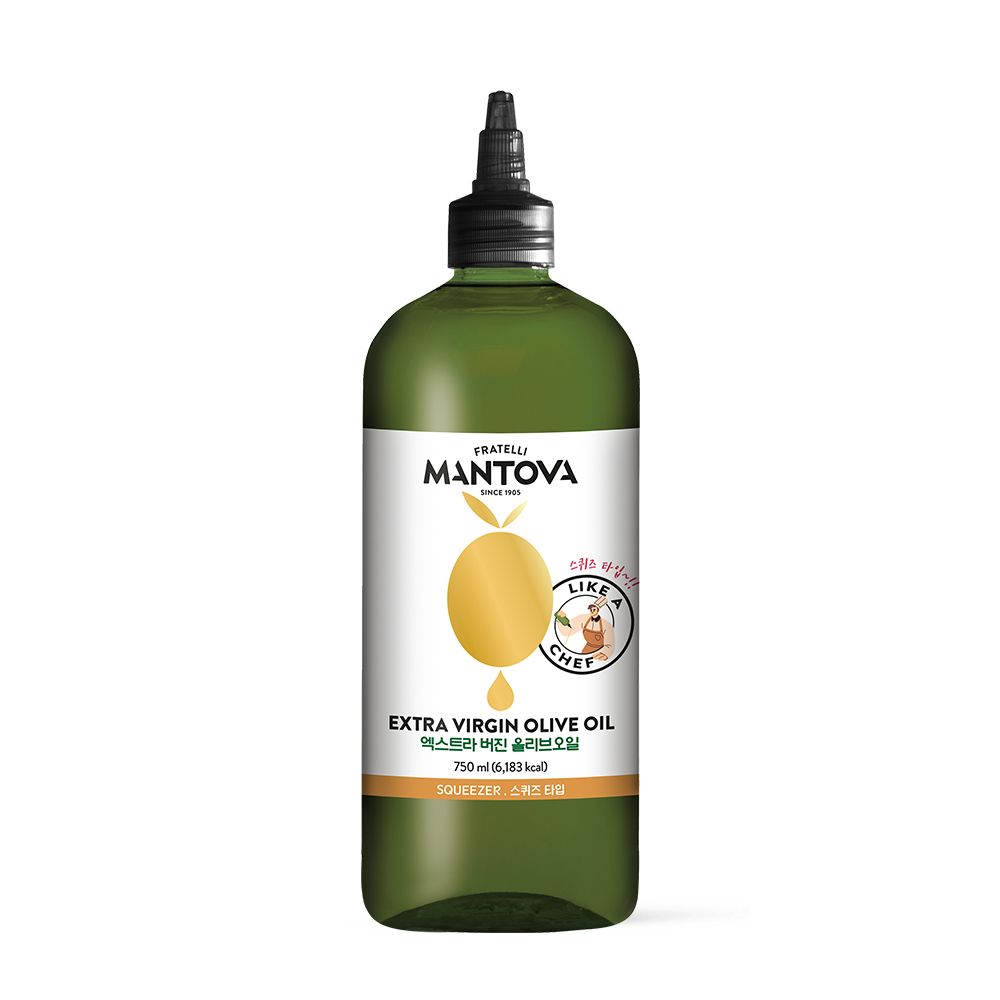 만토바 스퀴즈 보틀 엑스트라 버진 올리브오일 750ml