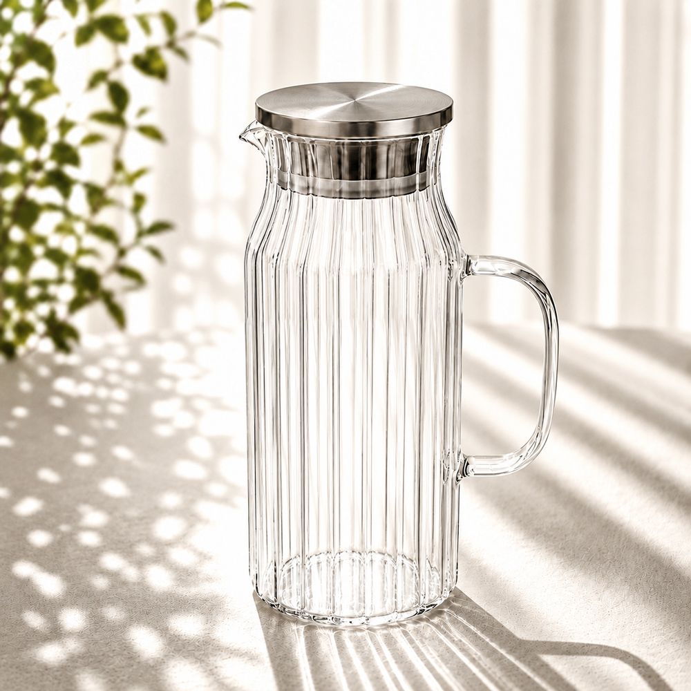 카페로메오 내열유리 냉장고 손잡이 물통 라인 물병 1.5L