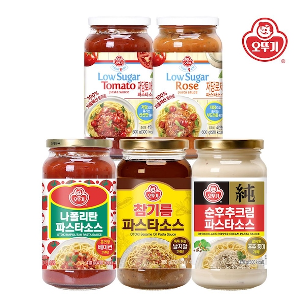 참기름 파스타소스 380g*3개 외 나폴리탄/순후추/저당 토마토/저당 로제 3개 골라담기