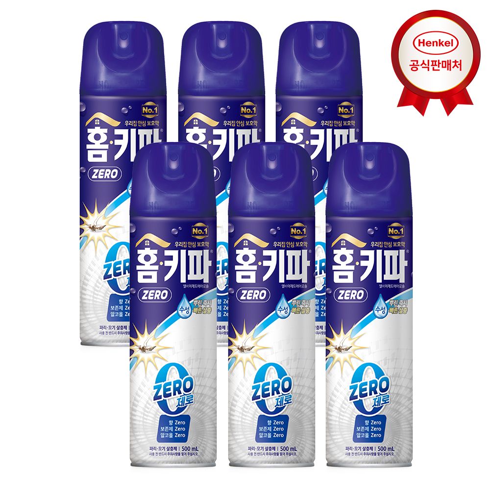 헨켈 홈키파 제로 에어졸 500mlx6개
