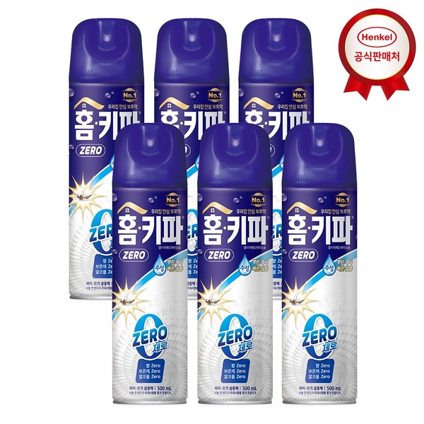 홈키파 제로 에어졸 500mlx6개