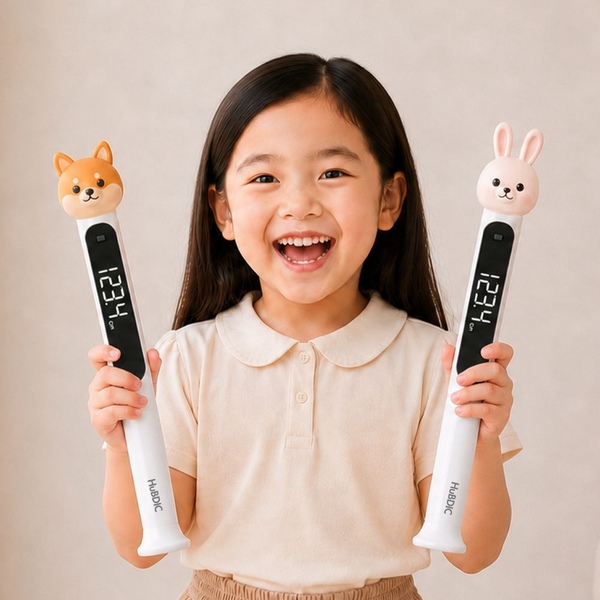 "자석으로 촥붙" 유아 어린이 무선 키재기 초음파 신장계