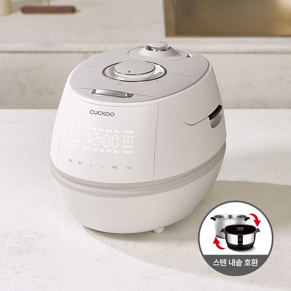 쿠쿠 올스텐 6인용 IH 전기압력밥솥 CRP-DHASNL0615FGW