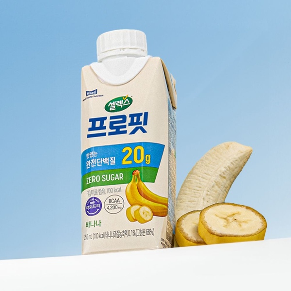 *셀렉스 프로핏 완전단백질 바나나 드링크 250ml 18팩