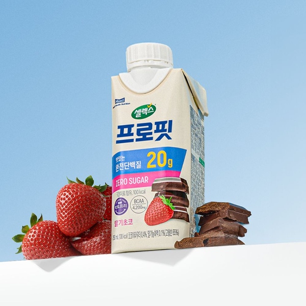 *셀렉스 프로핏 완전단백질 딸기초코 드링크 250ml 18팩