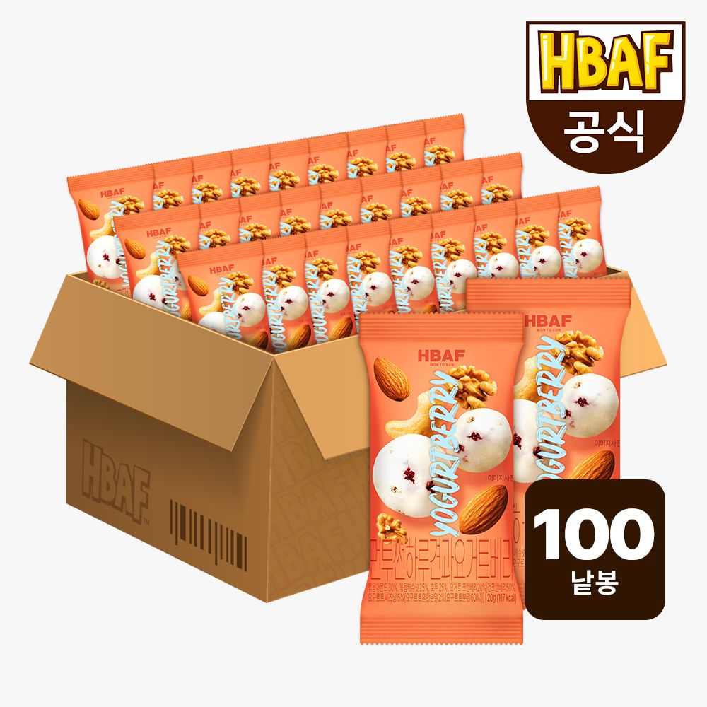 바프 먼투썬 하루견과 요거트베리 100봉 (20G X 100EA)