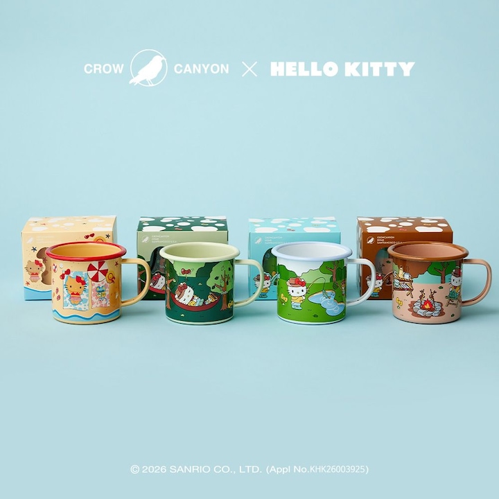 [오늘의집] 크로우캐년 CCH x HELLO KITTY 머그 (티망 포함)