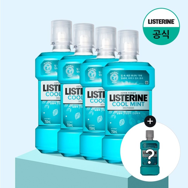 쿨민트 750ml x4+(증정)250ml 랜덤(스트롱)