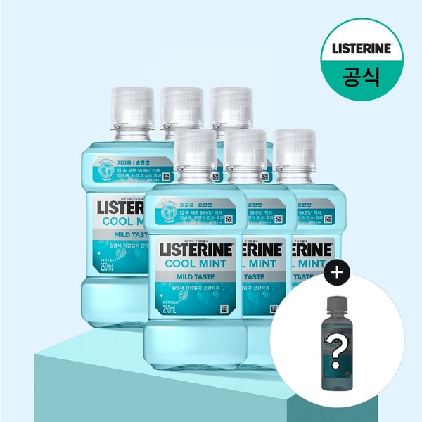 쿨민트 마일드 250mlx6+(증정)100ml 랜덤(마일드)