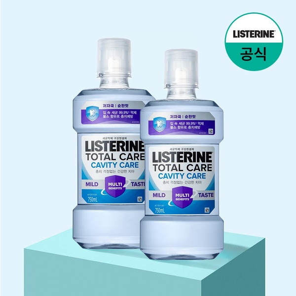 토탈케어 캐비티케어 마일드 750ml x2