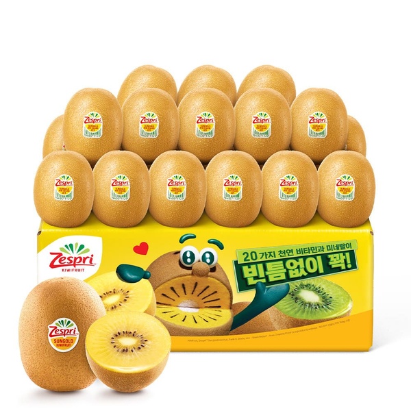 [공식수입] 맛젤 제스프리 골드키위 3.3kg 특대과 24입 / 실중량