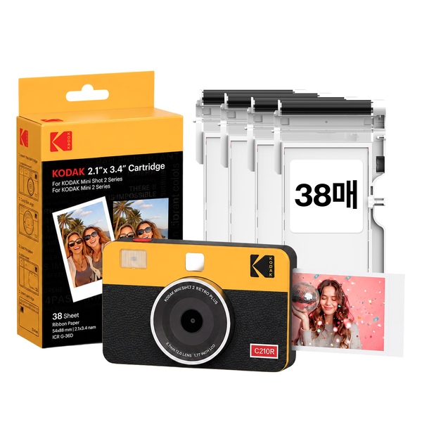 미니샷2 C210R+카트리지 38매 휴대용 즉석카메라