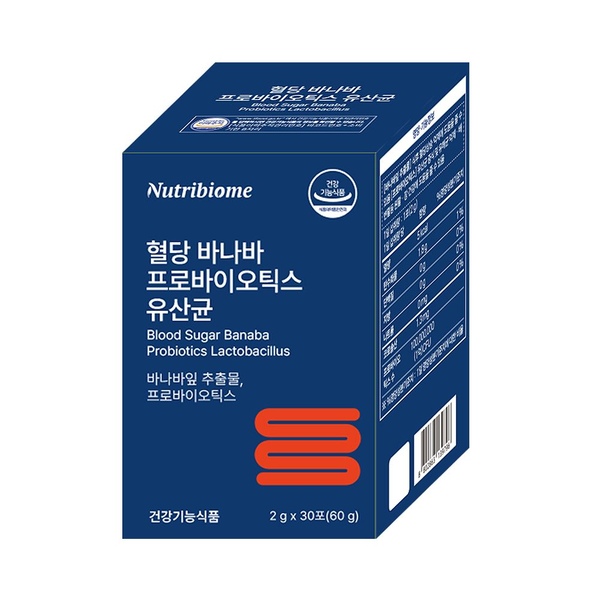 혈당 바나바 프로바이오틱스 유산균 장건강 당케어 뉴바옴
