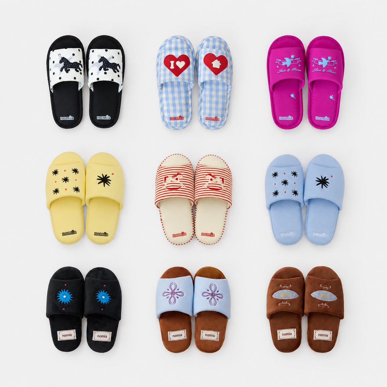 노미아 NOMIA 폭신한 층간소음 실내화 슬리퍼 룸슈즈 2size 13colors