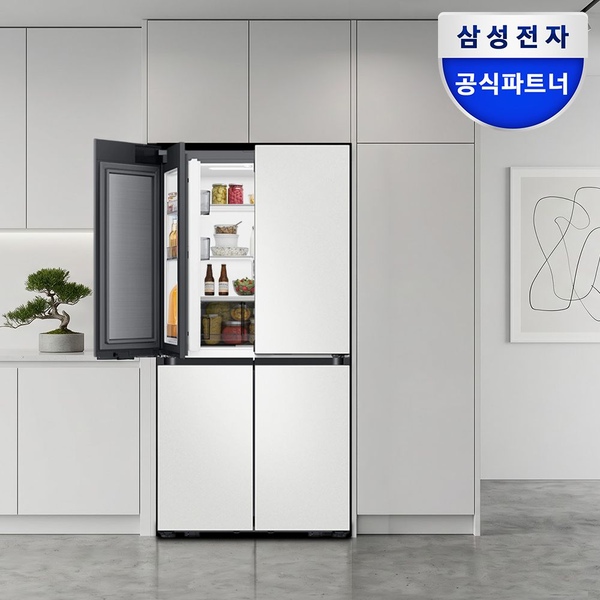 혜택가245만 삼성 비스포크 4도어 RM70F63M2A 키친칫 냉장고 코타화이트