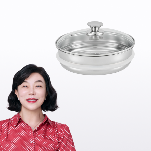 무연마제 스테인리스 찜기 16cm (뚜껑포함)