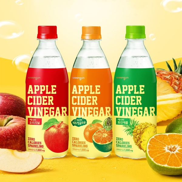 [12+12] 애사비 500mL 오리지널/파인애플맛/제주청귤하귤 3종 골라담기