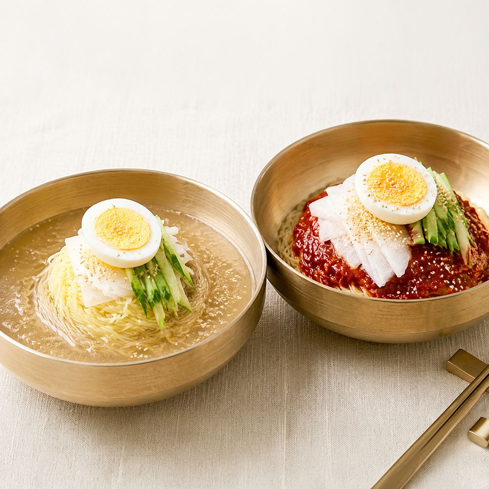 미식미풍 개별포장 부산 물밀면 10인분 (부산밀면 200g 10개 + 냉면 육수 10봉) 외 비빔