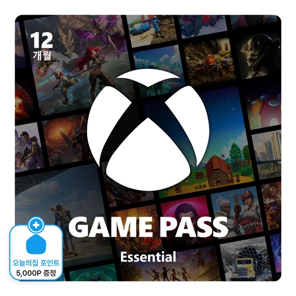 Xbox 게임패스 에센셜 12개월 이용권 / 한국전용 - Digital Code