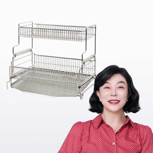 [최종 142,123원] 확장형 올스텐 2단 식기건조대 (2type)