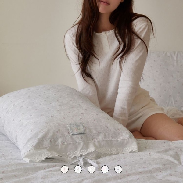 NEW 로맨틱 캐미솔무드 로지아일렛 레이스 차렵이불세트 SS/Q/K 6color