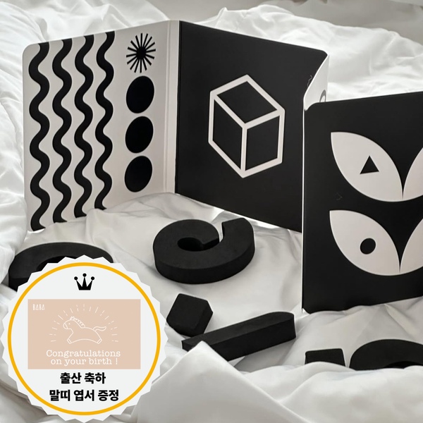 베이비 아트북 흑백 신생아 초점책