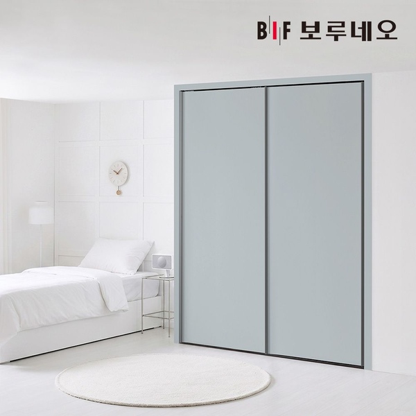 파스텔 작은방 붙박이장 슬라이딩 10cm PET소재 E0등급 5자 6자 7자