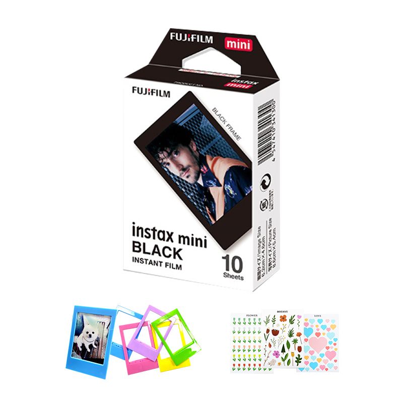 블랙프레임 디자인 미니필름 10장 instax mini Film 가격 비교 인스탁스 블랙프레임 디자인 미니필름 10장 instax mini Film