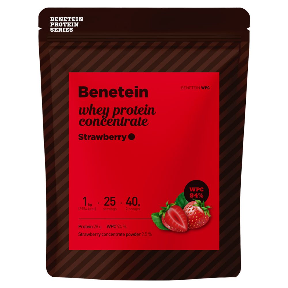 베네틴 베네틴 포대유청 프로틴 쉐이크 WPC 딸기맛 1kg