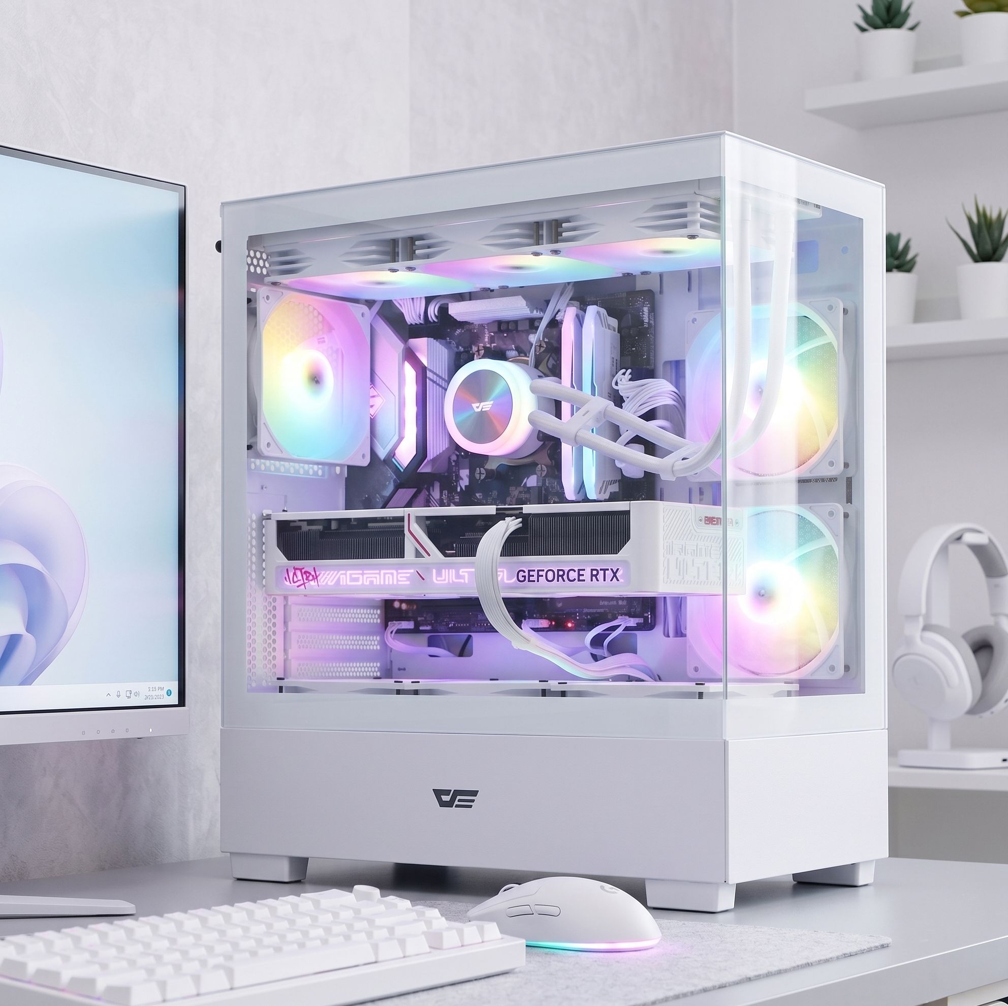 Intel 14400F+RTX5060 8G+32GB+1TB 화이트 조립PC 데스크테리어 가격 비교 아싸컴 Intel 14400F+RTX5060 8G+32GB+1TB 화이트 조립PC 데스크테리어