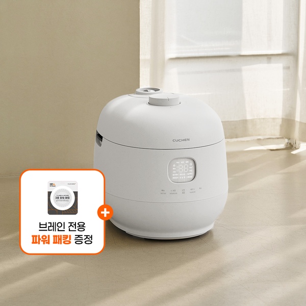 패킹증정! 브레인 풀스텐 듀얼 6인 IH밥솥 퓨어화이트 CRH-TWS0610MW