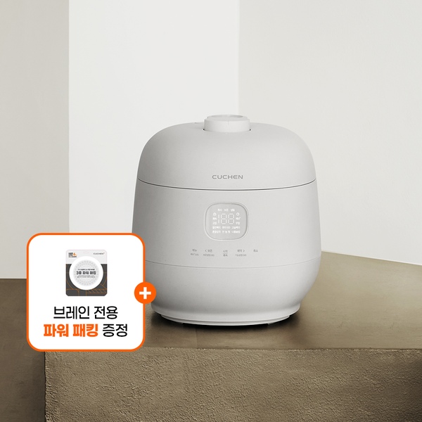 패킹증정! 브레인 풀스텐 듀얼 10인 IH밥솥 퓨어화이트 CRH-TWS1010MW