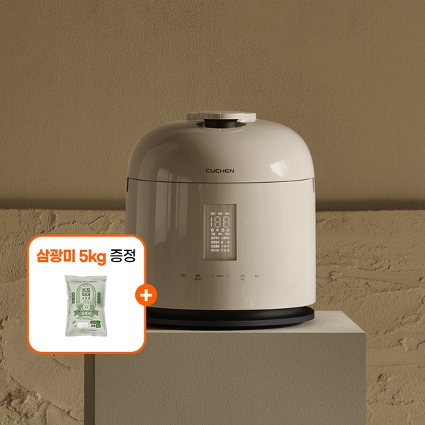 쌀5kg! 123 6인 풀스텐 듀얼 IH밥솥 CRT-XPD0680SEGW