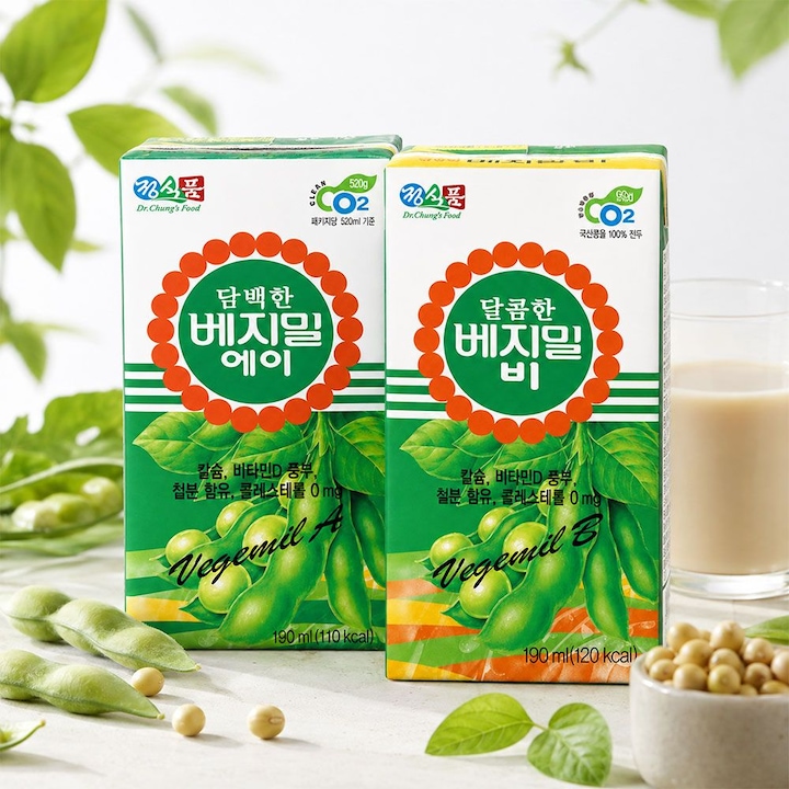 정식품 베지밀 담백한 A 에이 , 달콤한 B 비 두유 190ml 24팩, 48팩