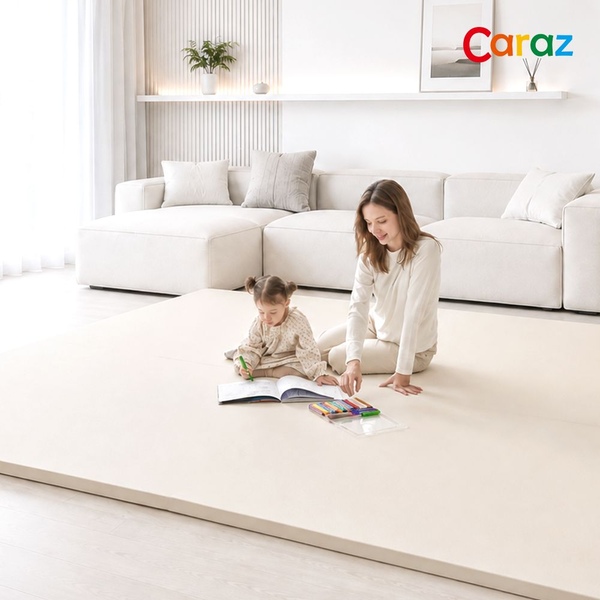 카라즈 항균 논슬립 한판 폴더매트 연베이지 4size