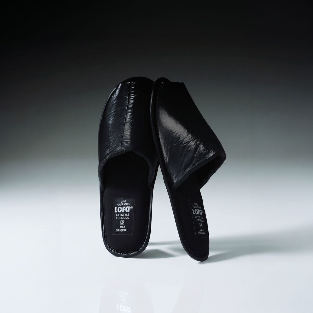로파서울 로파오리지널 블랙 오픈토 홈슈즈 슬리퍼 (2 sizes)
