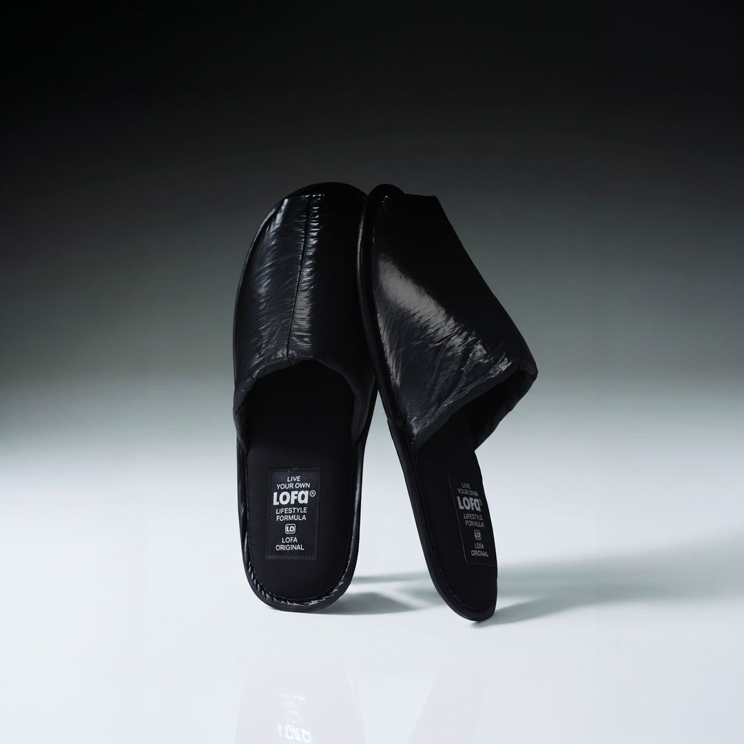 로파오리지널 블랙 오픈토 홈슈즈 슬리퍼 (2 sizes)