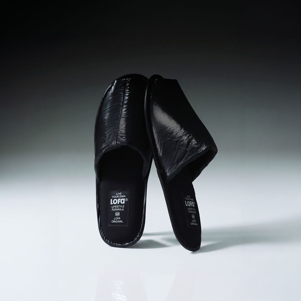 로파서울 로파오리지널 블랙 오픈토 홈슈즈 슬리퍼 (2 sizes)