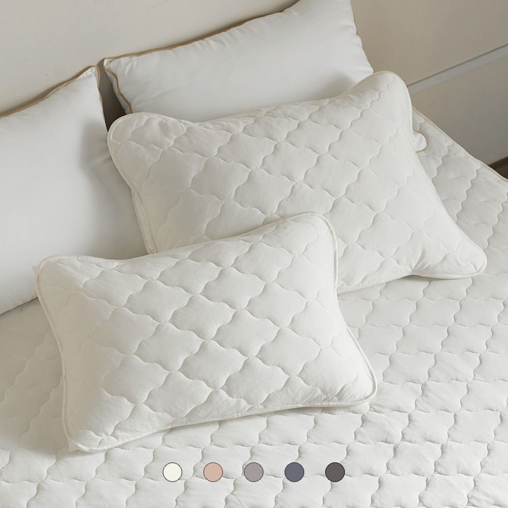 파미지오 3초교체 사계절 마이크로화이버 누빔 밴딩 베개커버 2size 5colors