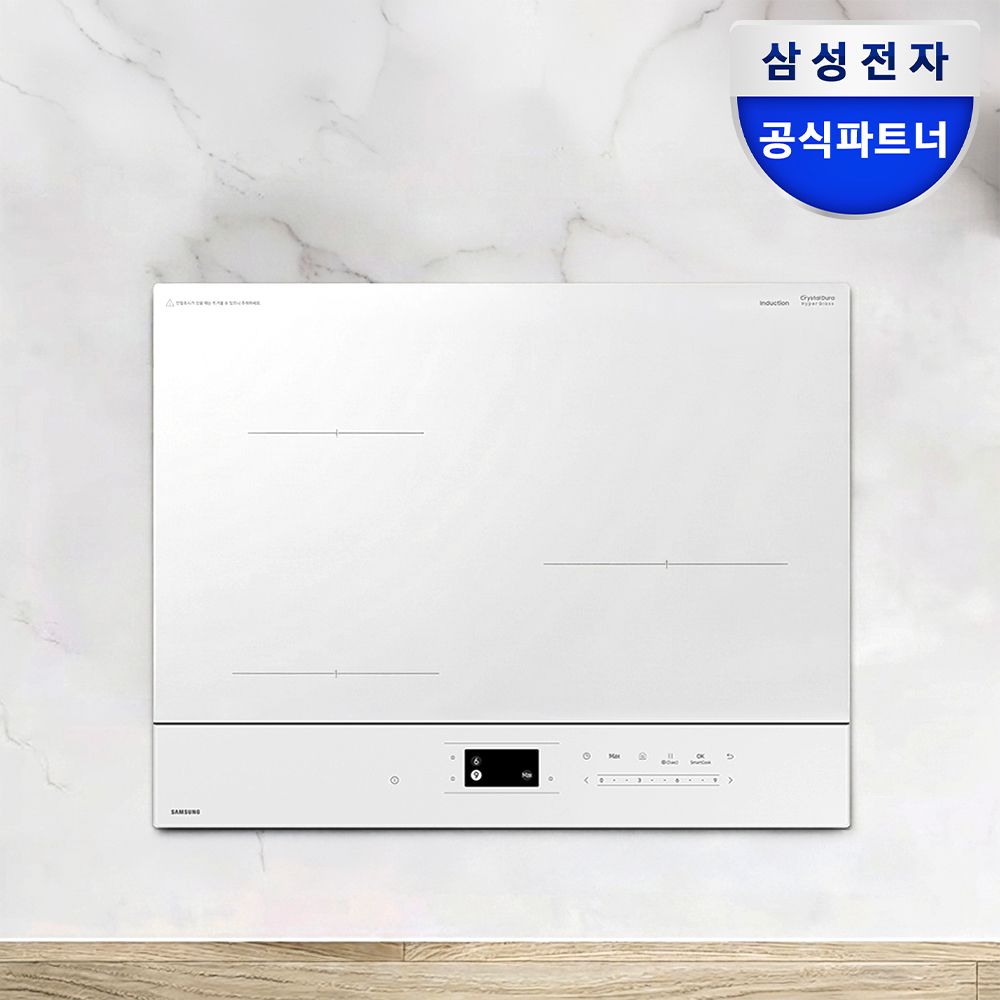 비스포크 1등급 CC80F63X1Z 3구 인덕션 빌트인 전기레인지 글램화이트