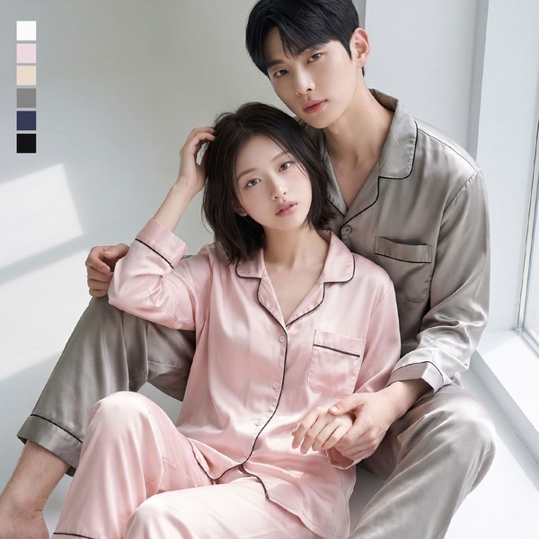 어나더디 6컬러 무드 슬립 파자마 상하세트 긴팔 잠옷