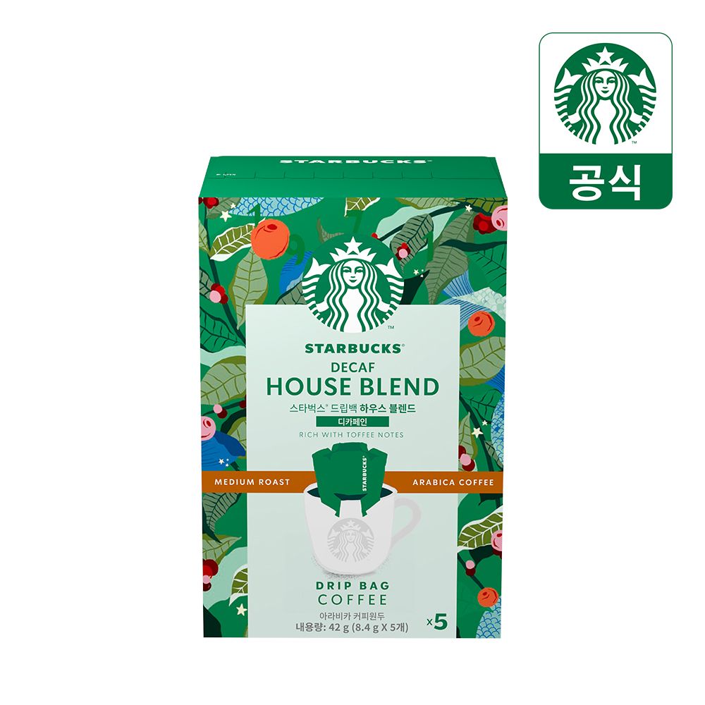 스타벅스 드립백 디카페인 하우스 블렌드(1박스 5입) 가격 비교 스타벅스 스타벅스 드립백 디카페인 하우스 블렌드(1박스 5입)